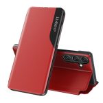 Other goods Hurtel  Eco Leather View Case for Samsung Galaxy S25+ with flap and stand - red 