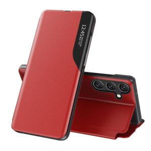 Other goods Hurtel  Eco Leather View Case for Samsung Galaxy S25+ with flap and stand - red 