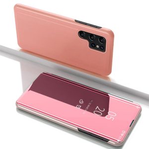 Other goods Hurtel  Clear View Case for Samsung Galaxy S25 Ultra Flip Cover - Pink 