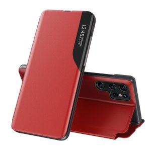 Other goods Hurtel  Eco Leather View Case for Samsung Galaxy S25 Ultra with Flip and Stand - Red 