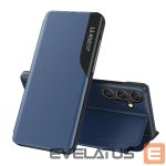 Other goods Hurtel  Eco Leather View Case for Samsung Galaxy S24 FE with Flip and Stand - Blue 