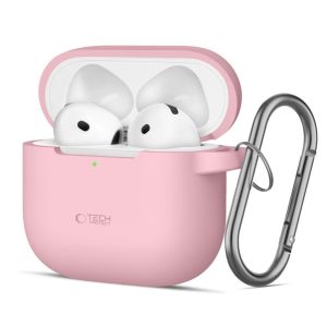 Muud kaubad Tech-Protect  Tech-Protect Silicone Hook Case for AirPods 4 - Pink 