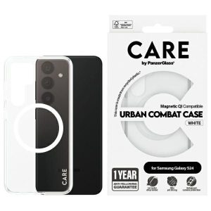 Citas preces Panzer Glass  CARE by PanzerGlass Flagship QI Case for Samsung Galaxy S24 - Transparent 