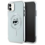 Muud kaubad Karl Lagerfeld  Karl Lagerfeld IML Metal Choupette Head MagSafe iPhone 11 Case - White 