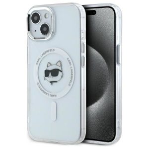 Other goods Karl Lagerfeld  Karl Lagerfeld IML Metal Choupette Head MagSafe iPhone 15 Plus Case - White 