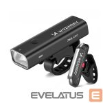 Elektrinių transporto priemonių priedai Wozinsky  Wozinsky WSBLB2 Front (400 lm) and Rear USB-C Bike Light Set - Black 