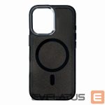 Back panel cover Hurtel  Glitter Case with MagSafe for iPhone 16e - Black 