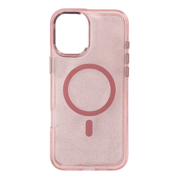 Nugarėlės dėklai Hurtel Glitter Case with MagSafe for iPhone 16e - Pink