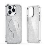 Nugarėlės dėklai Hurtel  Glitter Case with MagSafe for iPhone 16e - White 