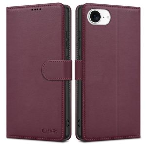Muud kaubad Tech-Protect  Tech-Protect Wallet Case for iPhone 16e - Burgundy 