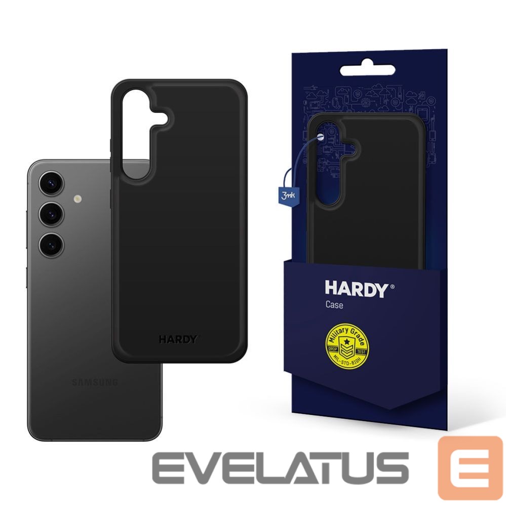 Kitos prekės 3MK 3mk Hardy Android Silky Leather MagCase for Samsung Galaxy S24+ - Black