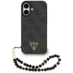 Citas preces Guess  Guess 4G Strap Triangle Logo MagSafe case for iPhone 17 - black 
