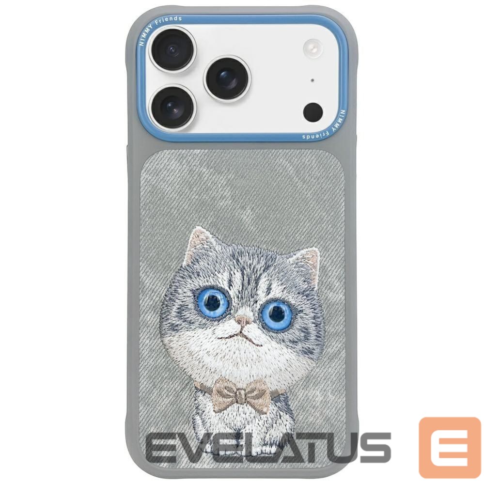 Muud kaubad Nimmy Nimmy Big Eyed Pet 2.0 Cat Case for iPhone 17 Pro Max - Gray
