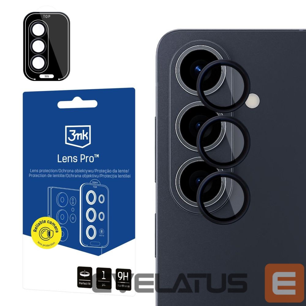 Other goods 3MK 3mk Lens Protection Pro Black Hybrid Glass for the Camera Lens on the Samsung Galaxy S26 Pro