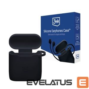 Muud kaubad 3MK  3mk Silicone AirPods Case Black for AirPods 4 - black 