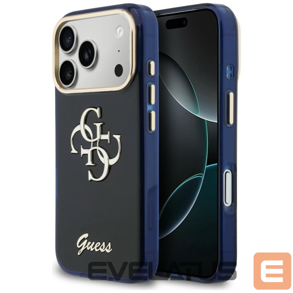 Другие товары Guess Guess IML 4G Script Metal case for iPhone 17 Pro Max - blue