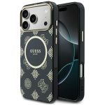 Citas preces Guess  Guess IML Peony Dot MagSafe Case for iPhone 17 Pro Max - Black 