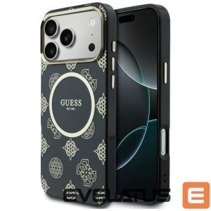 Other goods Guess  Guess IML Peony Dot MagSafe Case for iPhone 17 Pro Max - Black 