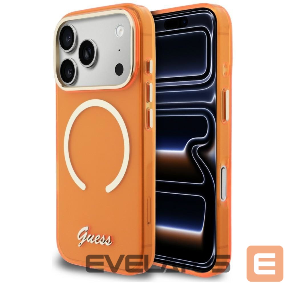 Other goods Guess Guess IML Script Metal MagSafe Case for iPhone 17 Pro - Orange
