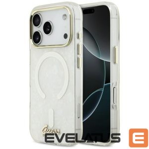 Other goods Guess  Guess IML Script Metal MagSafe Case for iPhone 17 - Transparent 