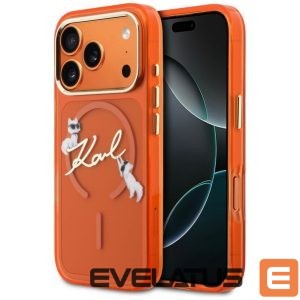 Other goods Karl Lagerfeld  Karl Lagerfeld IML Choupettes Karl Script Logo MagSafe Case for iPhone 17 Pro Max - Orange 