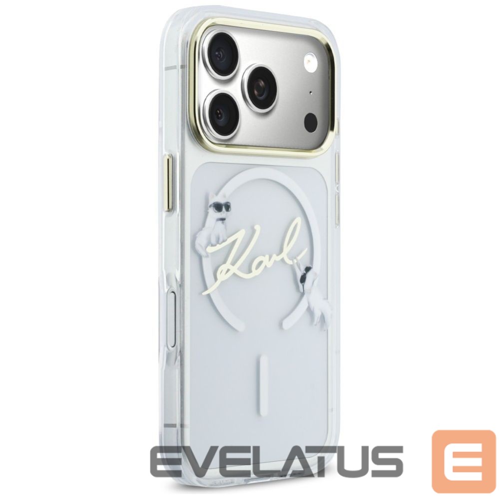 Другие товары Karl Lagerfeld Karl Lagerfeld IML Choupettes Karl Script Logo MagSafe Case for iPhone 17 Pro Max - Clear
