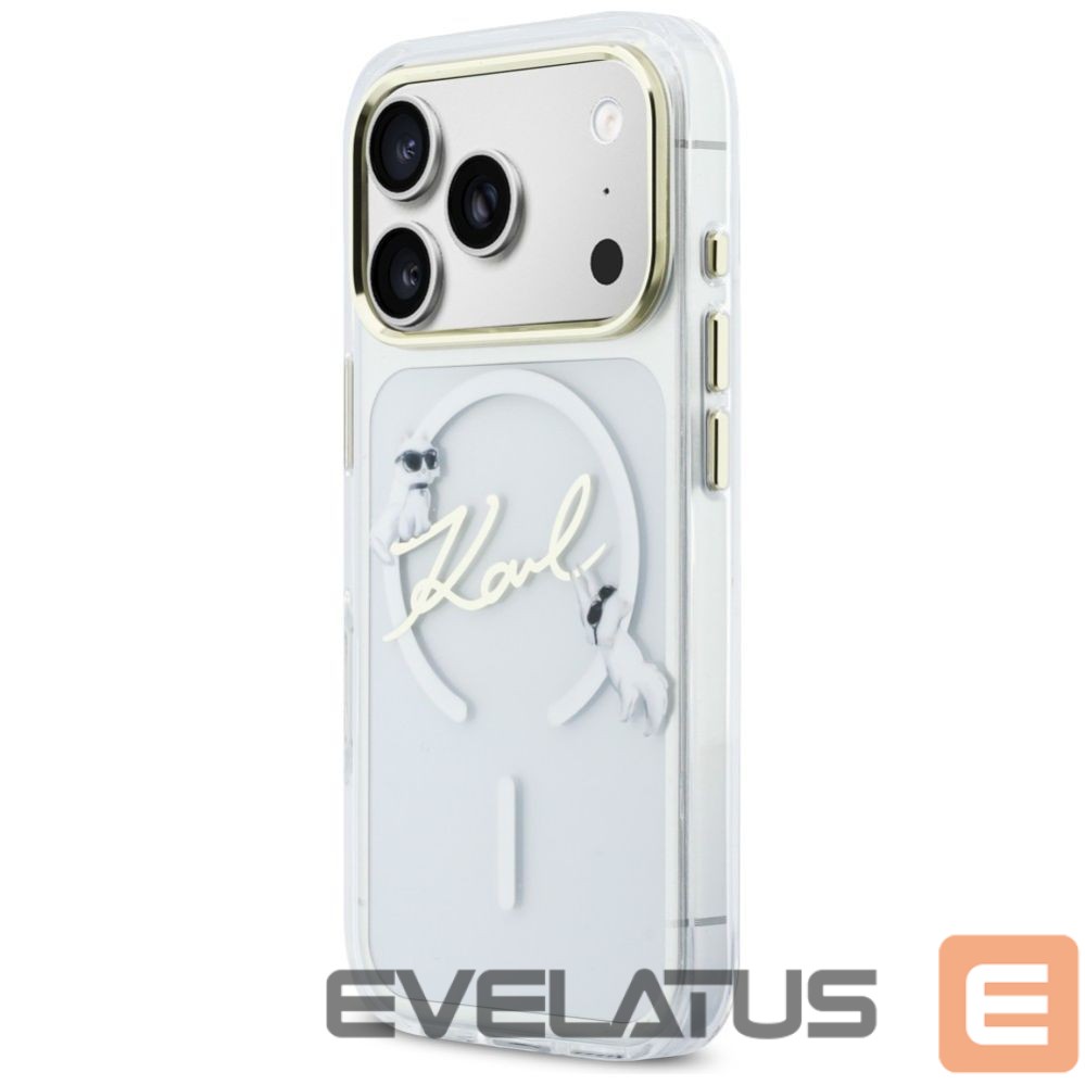 Другие товары Karl Lagerfeld Karl Lagerfeld IML Choupettes Karl Script Logo MagSafe Case for iPhone 17 Pro Max - Clear