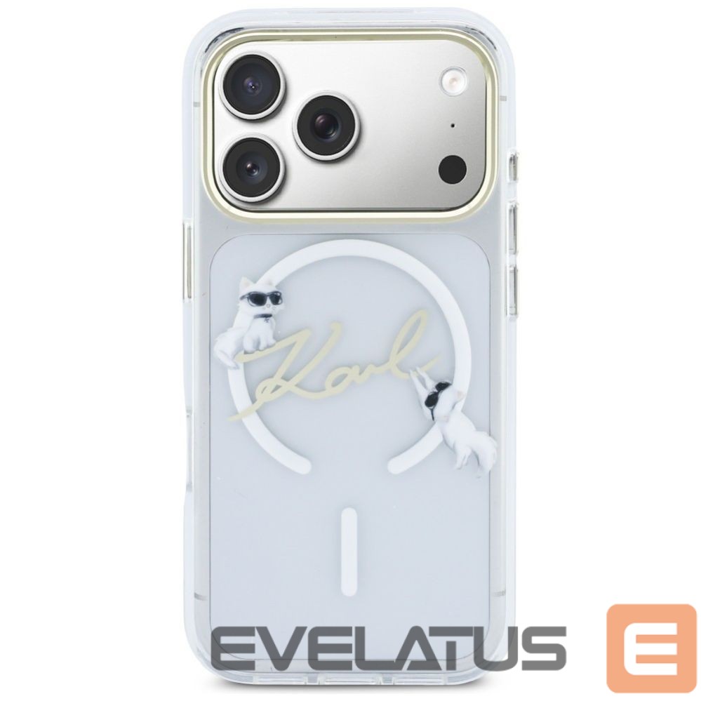 Другие товары Karl Lagerfeld Karl Lagerfeld IML Choupettes Karl Script Logo MagSafe Case for iPhone 17 Pro Max - Clear