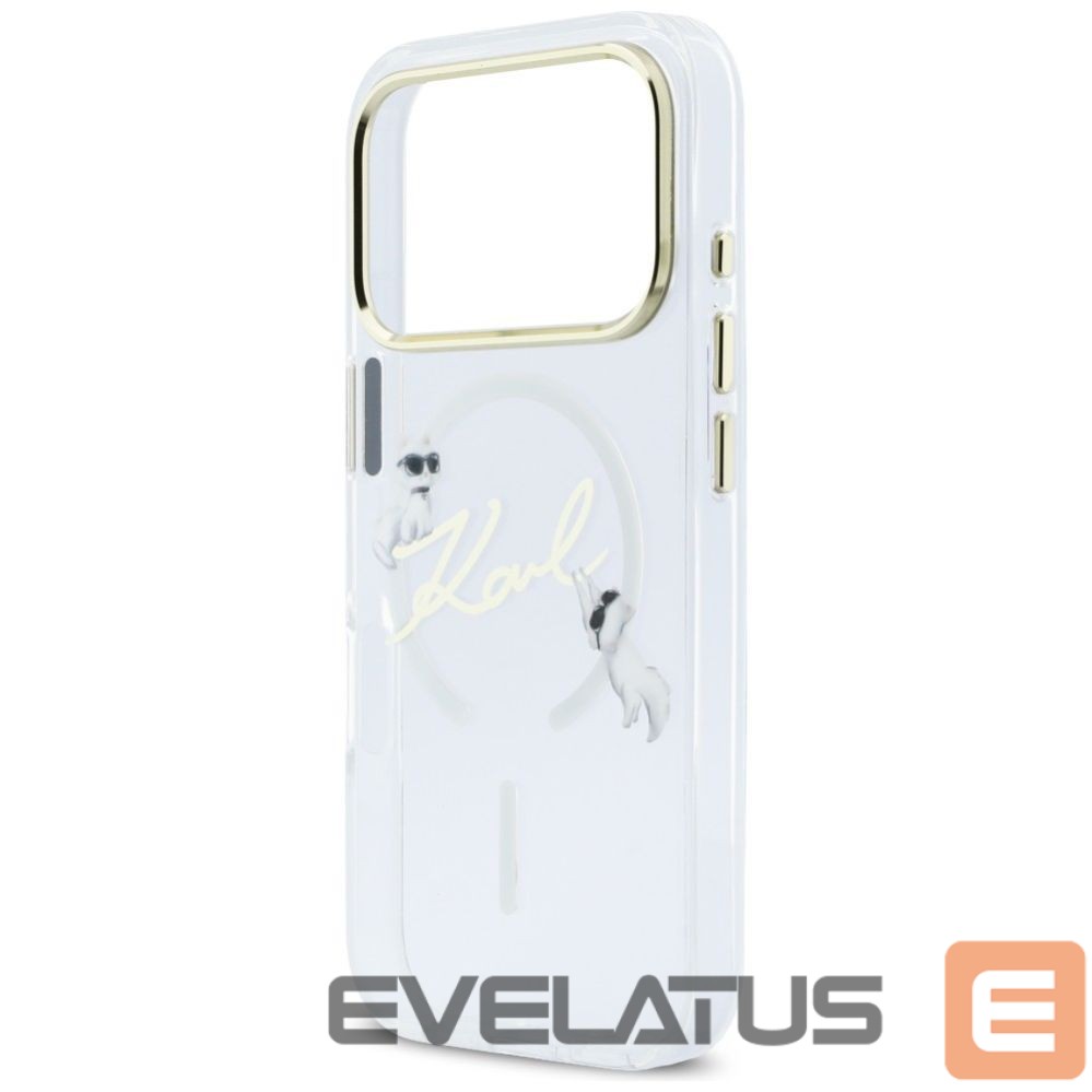 Другие товары Karl Lagerfeld Karl Lagerfeld IML Choupettes Karl Script Logo MagSafe Case for iPhone 17 Pro Max - Clear