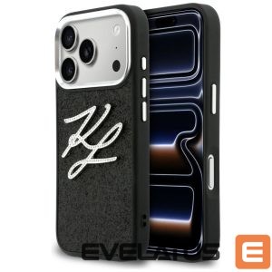 Other goods Karl Lagerfeld  Karl Lagerfeld IML Glitter KL Diamond Logo Case for iPhone 17 Pro - Black 