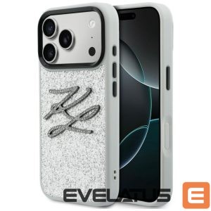Other goods Karl Lagerfeld  Karl Lagerfeld IML Glitter KL Diamond Logo case for iPhone 17 Pro Max - silver 