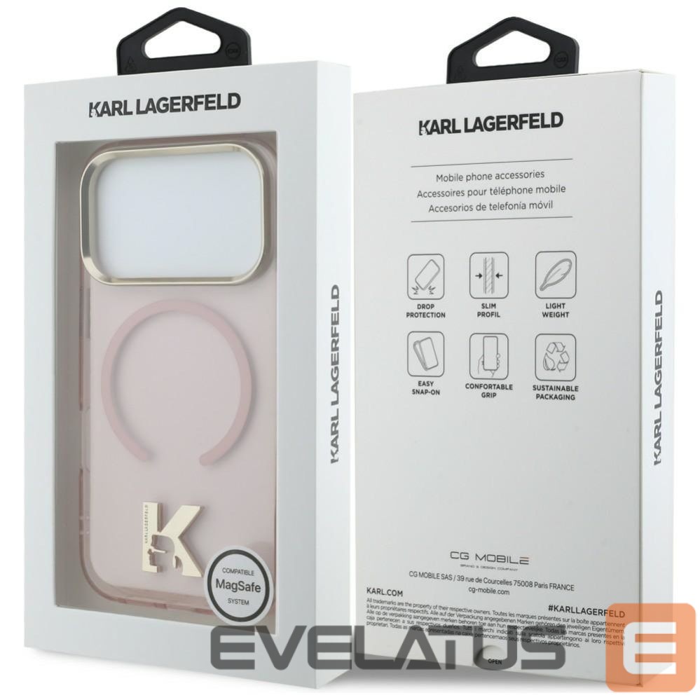 Other goods Karl Lagerfeld Karl Lagerfeld IML K Head Logo MagSafe Case for iPhone 17 Pro Max - Pink