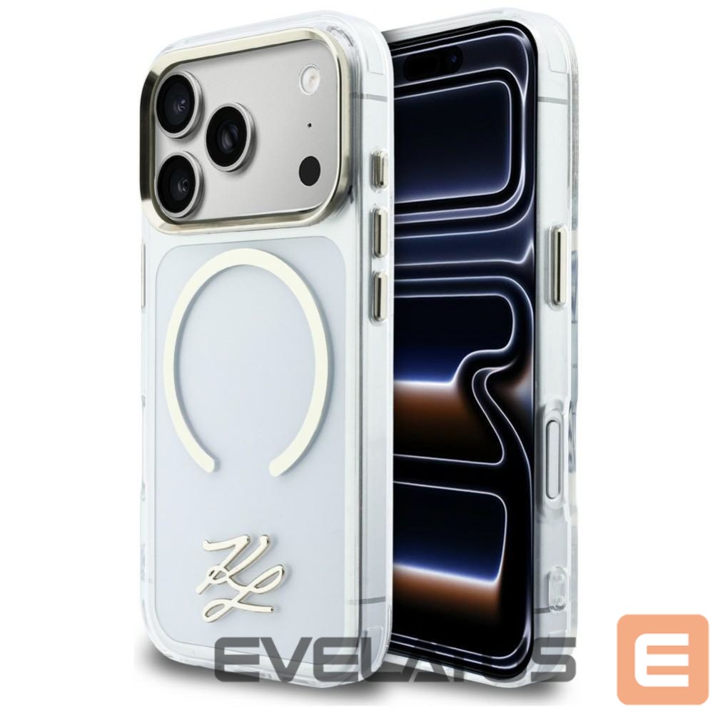Other goods Karl Lagerfeld Karl Lagerfeld IML KL Script Logo MagSafe Case for iPhone 17 Pro - Clear
