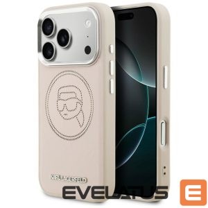 Kitos prekės Karl Lagerfeld  Karl Lagerfeld K Head Point Logo MagSafe Case for iPhone 17 Pro Max - Pink 