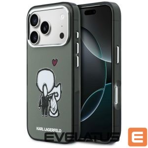 Kitos prekės Karl Lagerfeld  Karl Lagerfeld Karl & Choupette Back MagSafe Case for iPhone 17 Pro - Black 