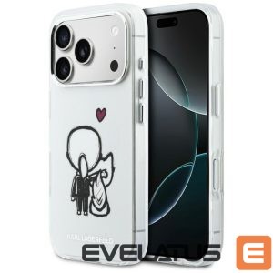 Kitos prekės Karl Lagerfeld  Karl Lagerfeld Karl & Choupette Back MagSafe Case for iPhone 17 Pro - Clear 