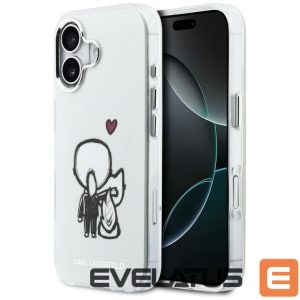 Kitos prekės Karl Lagerfeld  Karl Lagerfeld Karl & Choupette Back MagSafe Case for iPhone 17 - Clear 