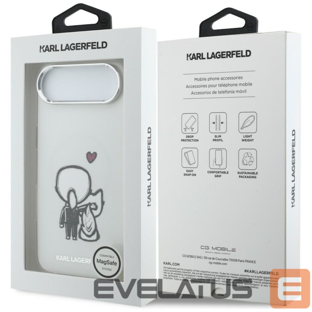 Other goods Karl Lagerfeld Karl Lagerfeld Karl & Choupette Back MagSafe Case for iPhone Air - Clear