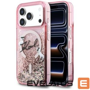 Other goods Karl Lagerfeld  Karl Lagerfeld Liquid Glitter Karl Script Logo MagSafe Case for iPhone 17 Pro - Pink 