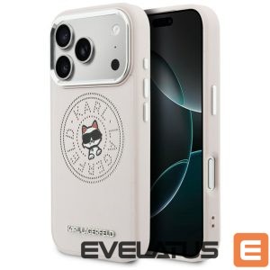 Kitos prekės Karl Lagerfeld  Karl Lagerfeld Point & Choupette Sketch MagSafe Case for iPhone 17 Pro Max - Pink 