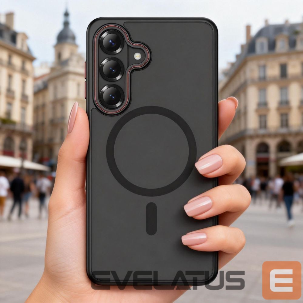 Muud kaubad Tech-Protect Tech-Protect MagCam MagSafe Case for Samsung Galaxy S26 - Black and Red