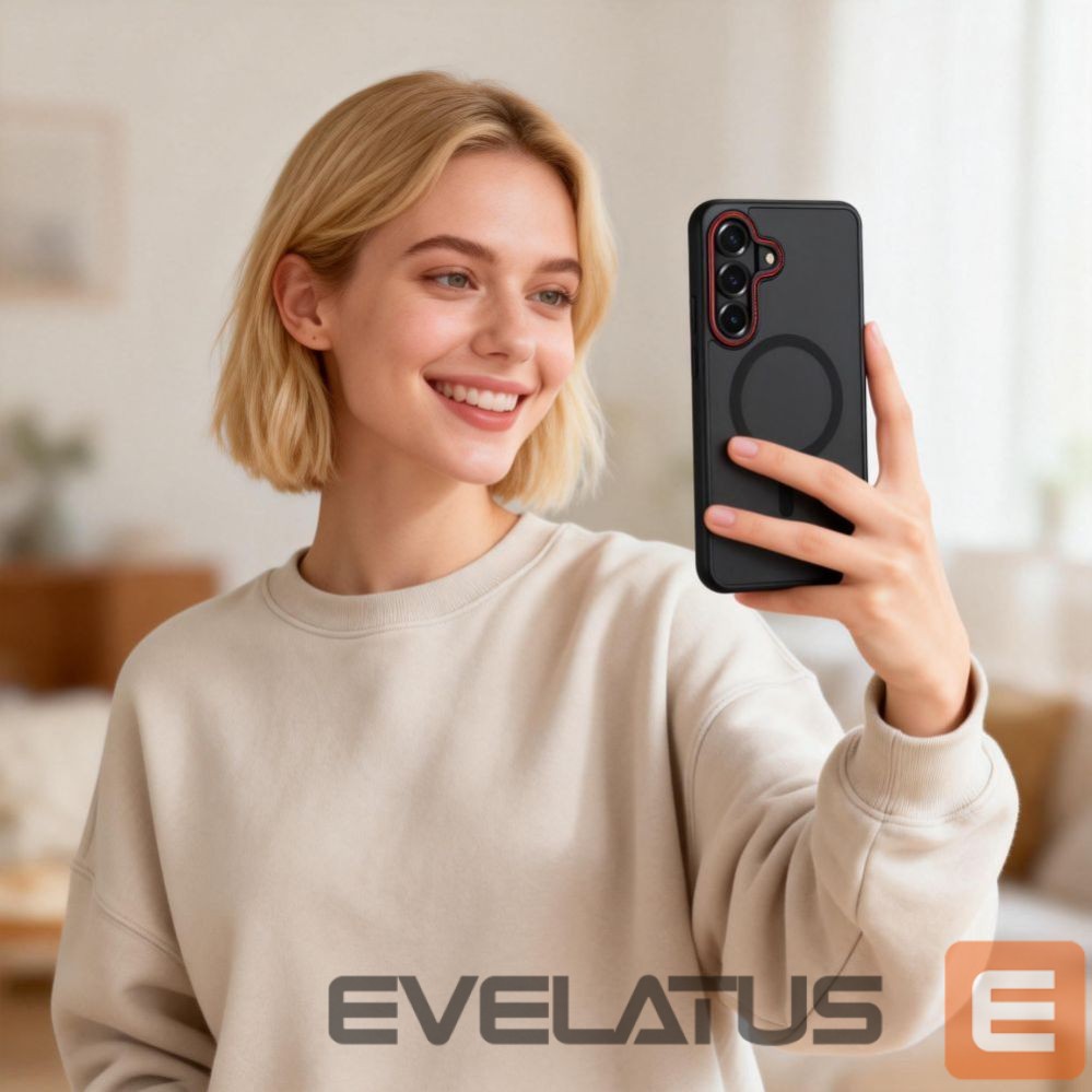 Muud kaubad Tech-Protect Tech-Protect MagCam MagSafe Case for Samsung Galaxy S26 - Black and Red