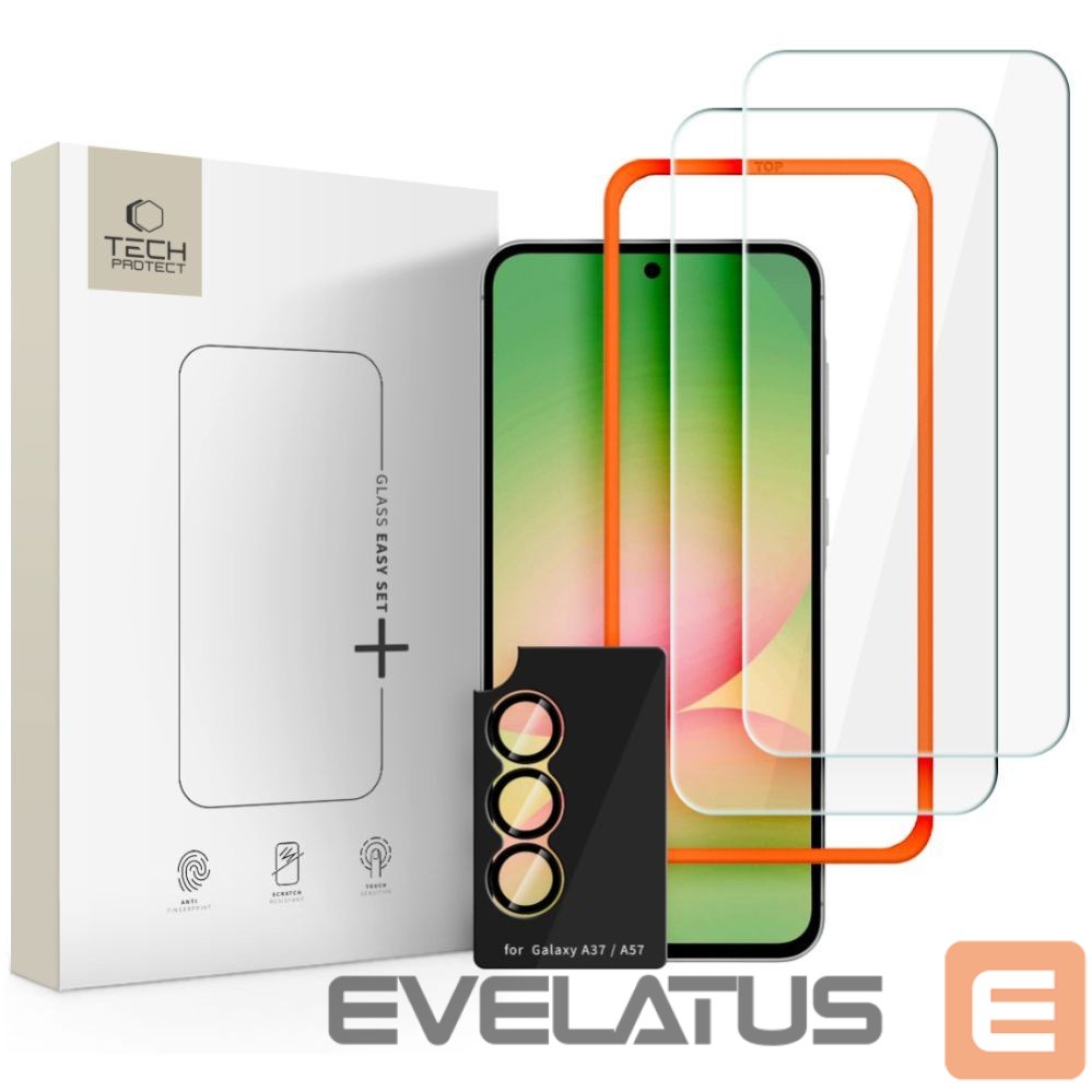 Other goods Tech-Protect Tech-Protect Easy Set+ 3-Pack Tempered Glass for Samsung Galaxy A57 5G