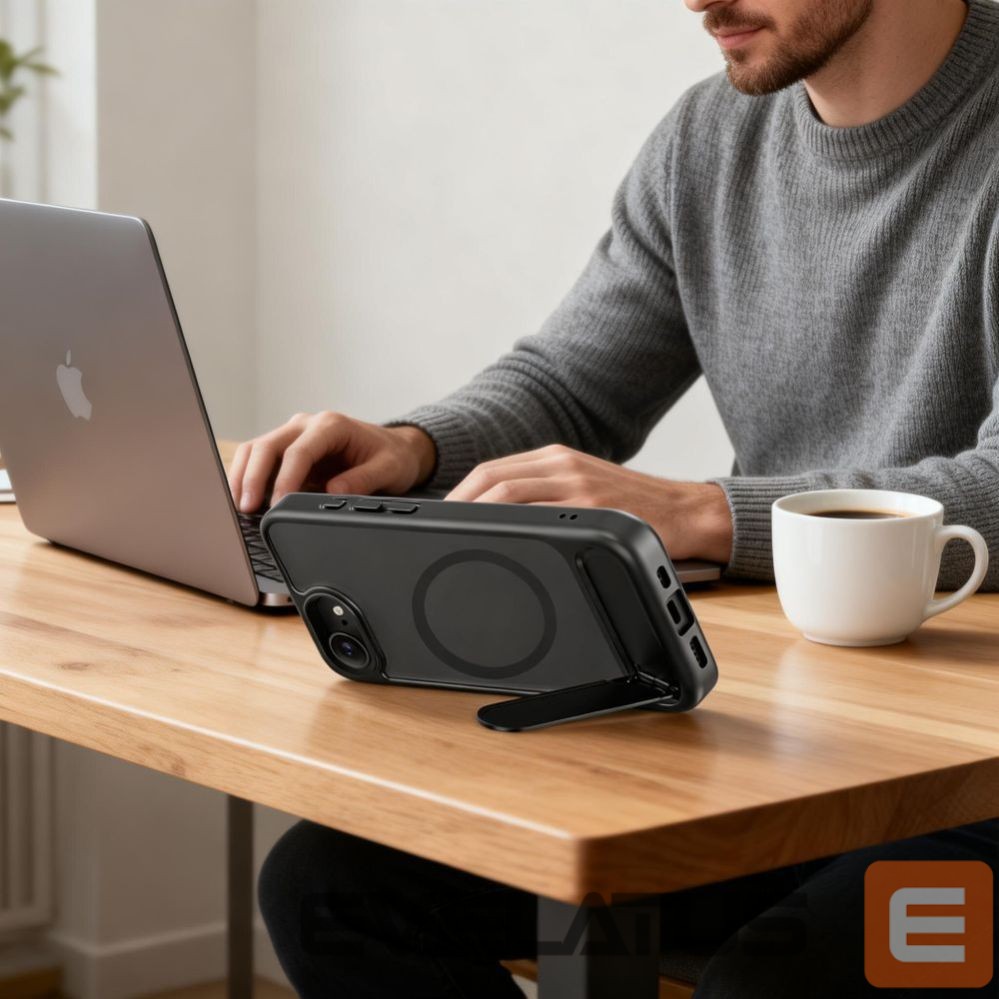 Другие товары Tech-Protect Tech-Protect MagRack MagSafe Case for iPhone 16E / 17E - Black