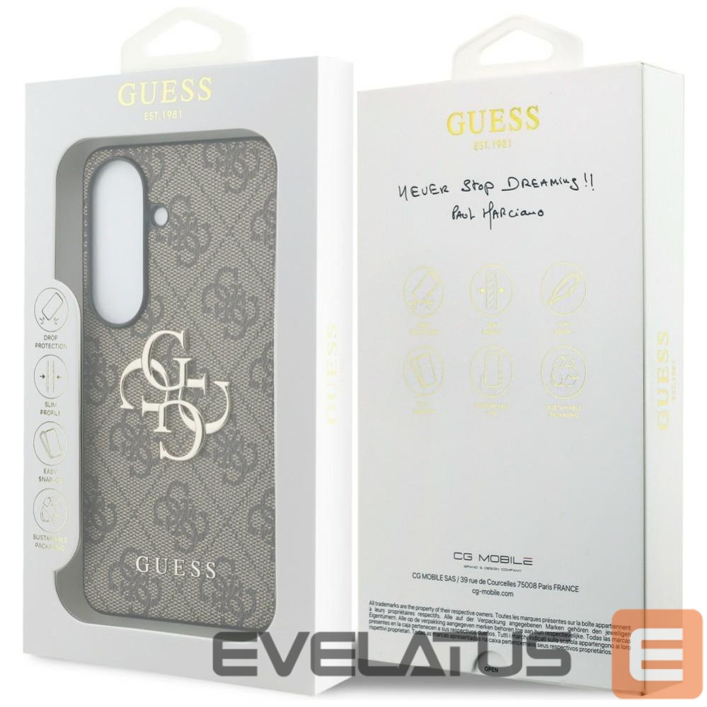 Muud kaubad Guess Guess 4G Big Metal Logo Case for Samsung Galaxy S26 - Brown