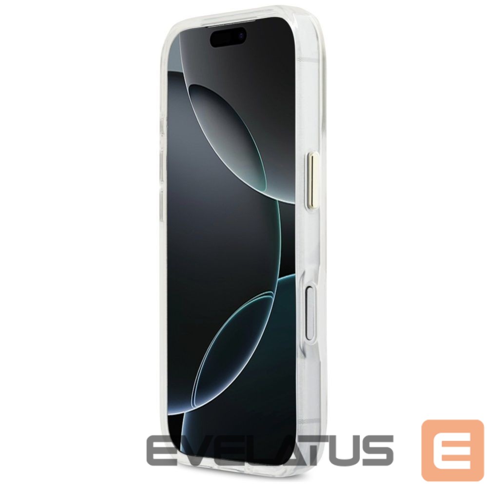 Muud kaubad Guess Guess IML 4G Script Metal Case for iPhone 17 Pro Max - White