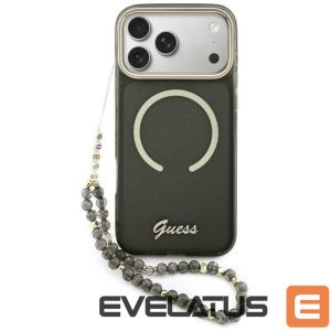 Other goods Guess  Guess IML Glitters Script Strap MagSafe case for iPhone 17 Pro Max - black 