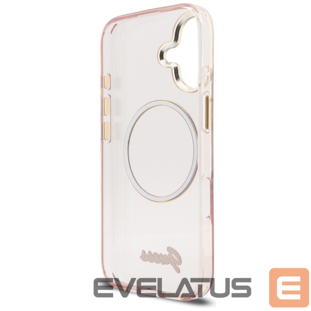 Другие товары Guess Guess IML Script Metal MagSafe Case for iPhone 17 - Pink