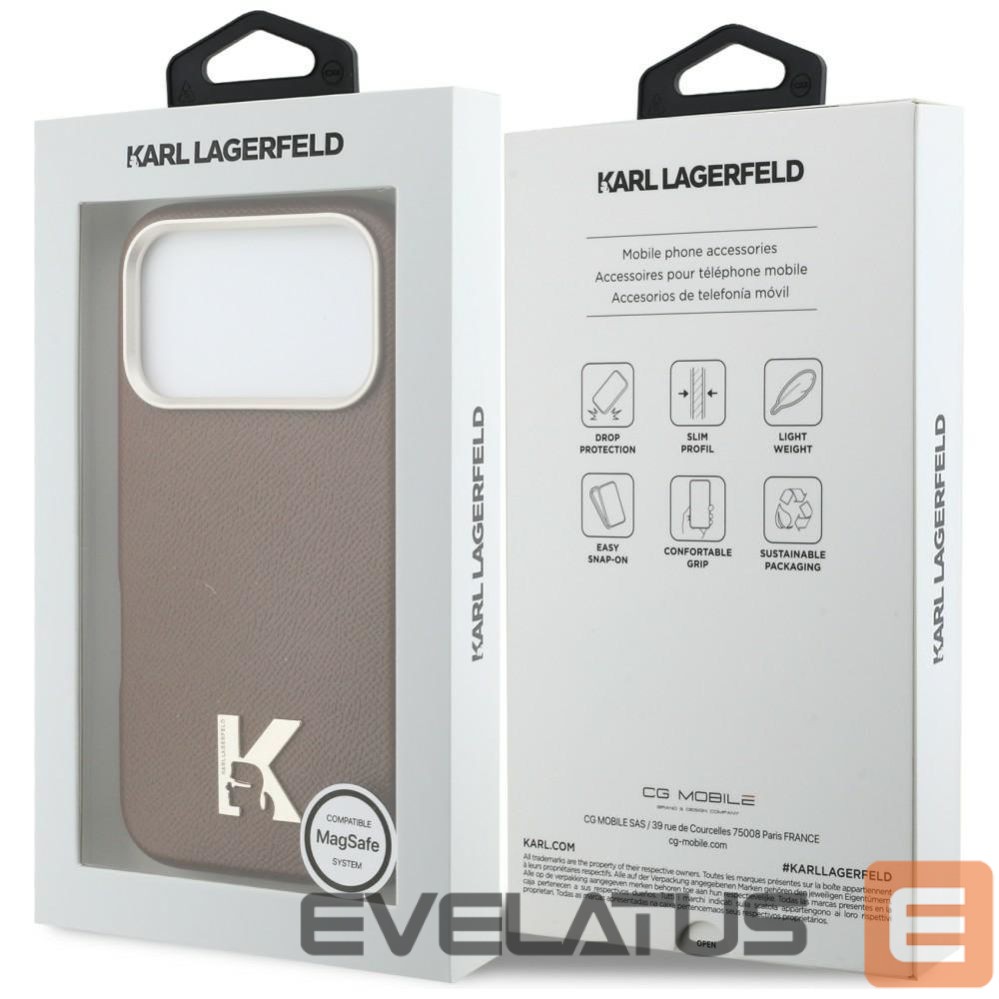 Other goods Karl Lagerfeld Karl Lagerfeld Karl Head Logo MagSafe Case for iPhone 17 Pro Max - Brown
