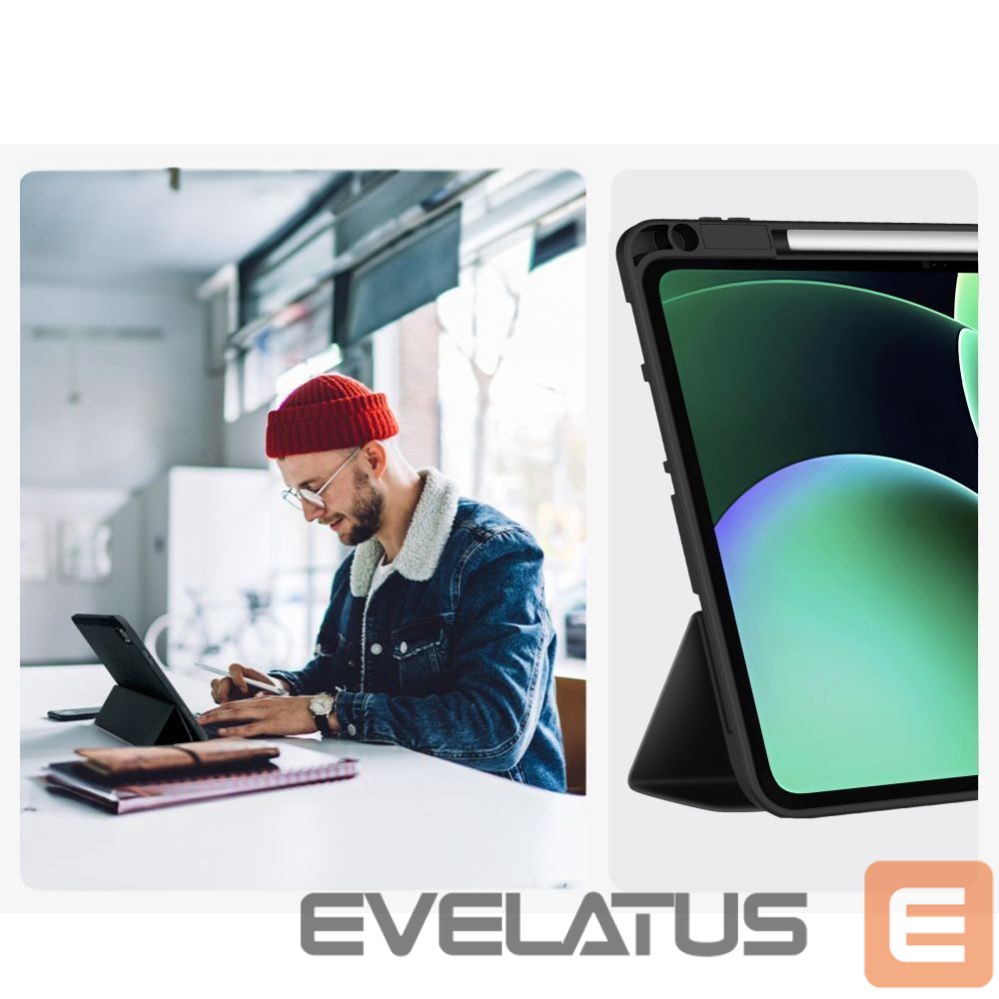 Другие товары Tech-Protect Tech-Protect SmartCase Pen Case for Xiaomi Pad 7 / 7 Pro / 8 / 8 Pro 11.2 - Black